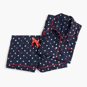 J. Crew star short pajama set